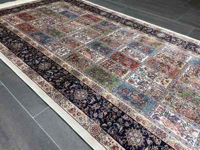Turkish Carpet, Colourful Rug, 100% Bamboo Silk Carpet, Size: Ft: 2.6 x 4.9 Feet ( 80X150 Cm ) - Oriental Silk Rugs