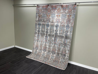Turkish Viscose Carpet, Colourful Rug, %60 Bamboo %40 Acrylic, Size: Ft: 5.2 x 7.5 Feet ( 160X230 Cm ) - Oriental Silk Rugs