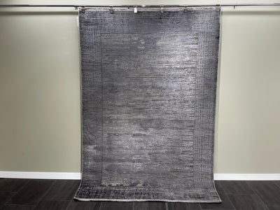 Anatolian Viscose Carpet, Grey Rug, %60 Bamboo %40 Acrylic, Size: Ft: 5.2 x 7.5 Feet ( 160X230 Cm ) - Oriental Silk Rugs