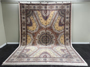 Turkish Silk Carpet, Brown Rug, 100% Bamboo Silk Carpet, Size: Ft: 8.2 x 11.5 Feet ( 250X350 Cm ) - Oriental Silk Rugs