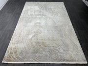 Turkish Modern Carpet, Grey Rug, %60 Bamboo %40 Acrylic, Size: Ft: 6.6 x 9.5 Feet ( 200X300 Cm ) - Oriental Silk Rugs