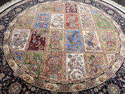 Turkish Carpet, Brown Rug, 100% Bamboo Silk Carpet, Size: Ft: 4.9 x 4.9 Feet ( 150X150 Cm ) - Oriental Silk Rugs