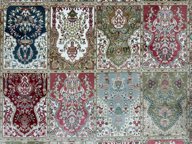 Turkish Silk Carpet, Green Rug, 100% Bamboo Silk Carpet, Size: Ft: 3.3 x 9.8 Feet ( 100X300 Cm ) - Oriental Silk Rugs