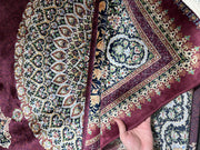 Medallion Patterned Silk Rug, Red Rug, 100% Bamboo Silk Carpet, Size: Ft: 9.8 x 13.1 Feet ( 300X400 Cm ) - Oriental Silk Rugs