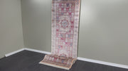 Traditional Runner Silk Rug, Brown Rug, 100% Bamboo Silk Carpet, Size: Ft: 3.3 x 13.1 Feet ( 100X400  Cm )