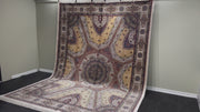Turkish Silk Carpet, Brown Rug, 100% Bamboo Silk Carpet, Size: Ft: 8.2 x 11.5 Feet ( 250X350 Cm )