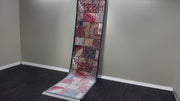 Turkish Runner Silk Rug, Multicolor Rug, 100% Bamboo Silk Carpet, Size: Ft: 2.6 x 9.8 Feet ( 80X300 Cm )